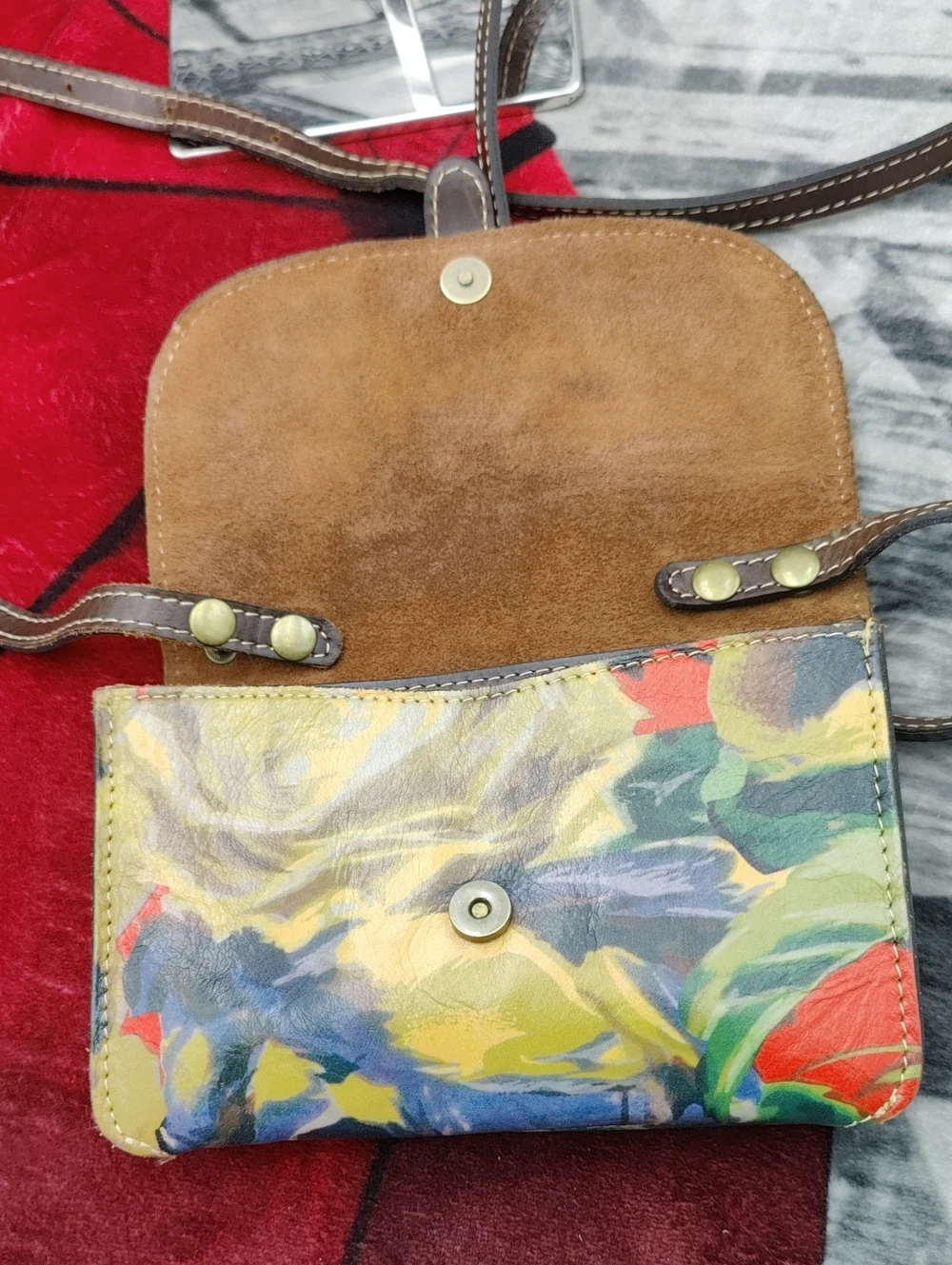 Patricia Nash Leather Floral Crossbody